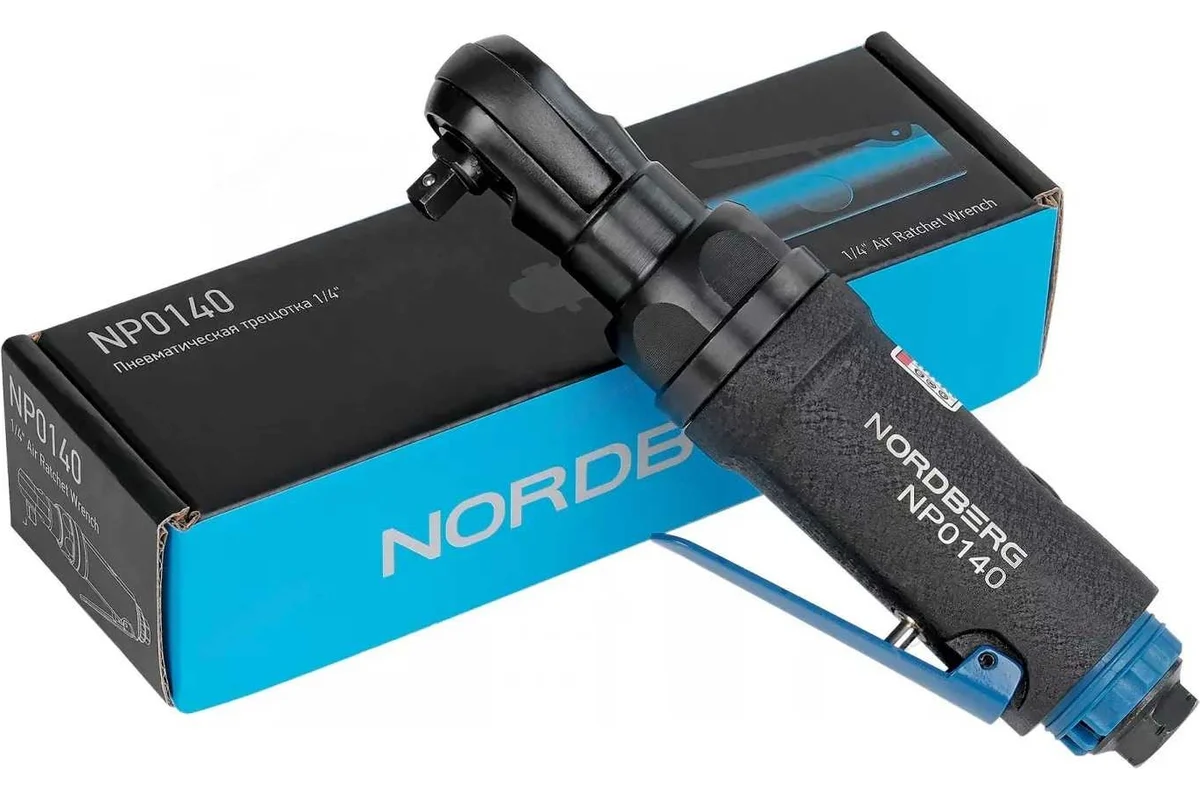 Пневмотрещотка 1/4", 50 Нм