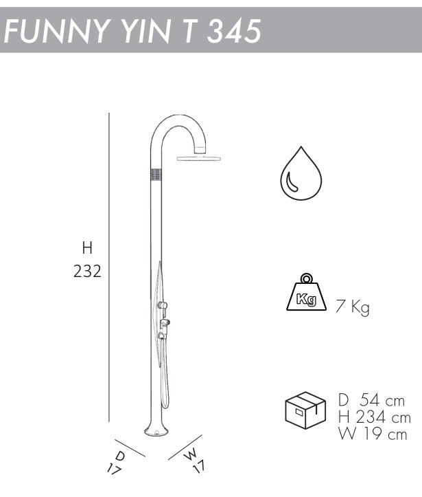 Душ уличный Funny Yin T 345