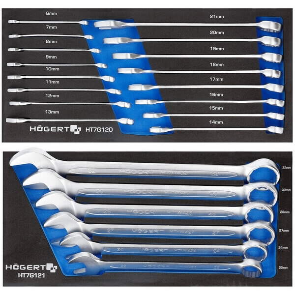 Инструментальная тележка 6 полок c набором инструмента 214 предметов