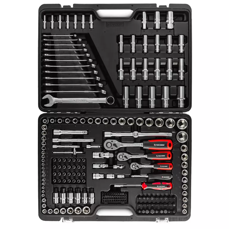 Набор ручных инструментов TECHNIC 216 предметов 1/2", 3/8", 1/4"