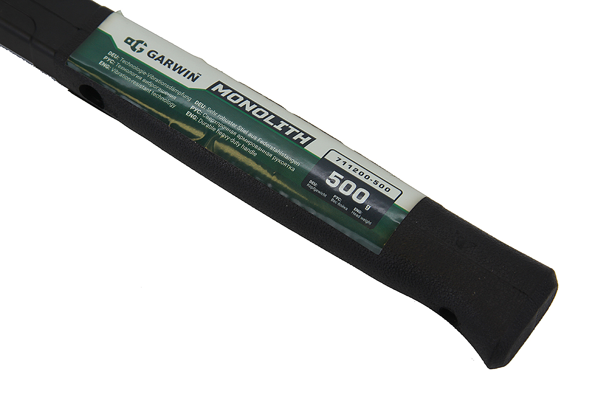 молоток garwin monolith, обрезиненная рукоятка, 500 г