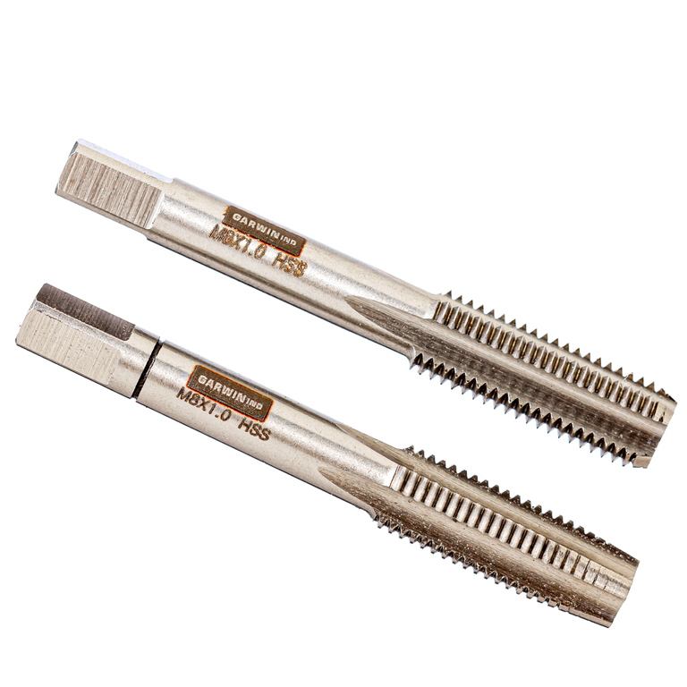 Метчики ручные, М8 x 1.0, HSS, DIN2181, комплект из 2 шт.