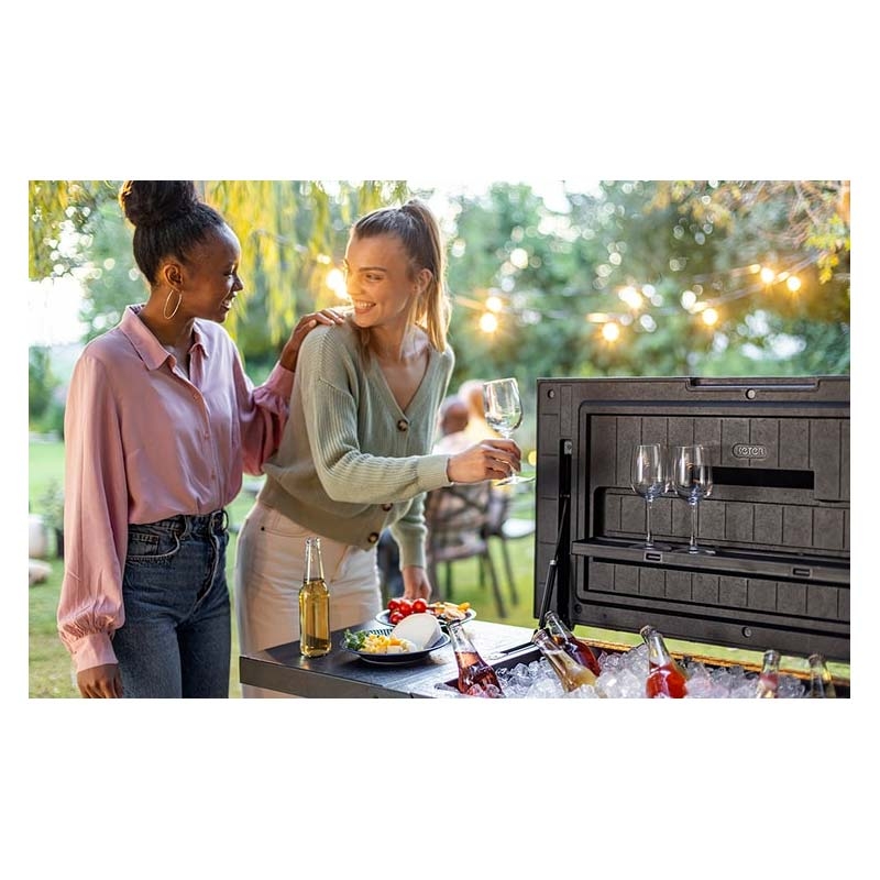Холодильник для патио и тележка для напитков PATIO COOLER AND BEVERAGE CART 17210407