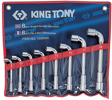 Набор торцевых L-образных ключей, 8-19 мм, 8 предметов KING TONY 1808MR