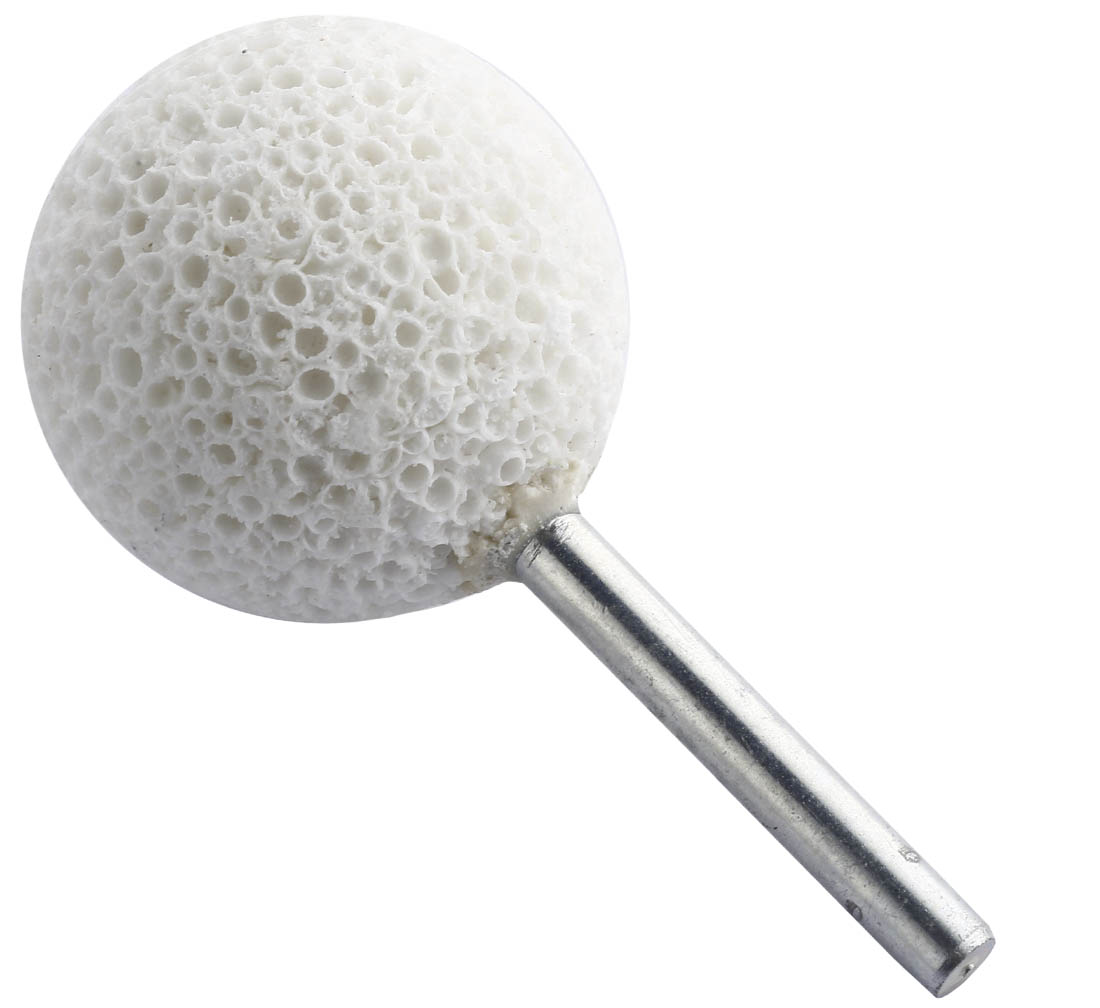 Шарошка абразивная, хвост-40мм; сфера d-38мм