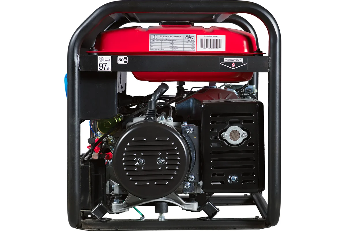 Бензиновая электростанция FUBAG с электростартером и коннектором автоматики bs 7500 a es duplex,