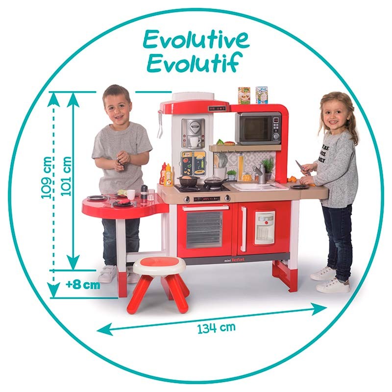 Растущая кухня с водой, СВЧ и табурет Tefal Evolutive