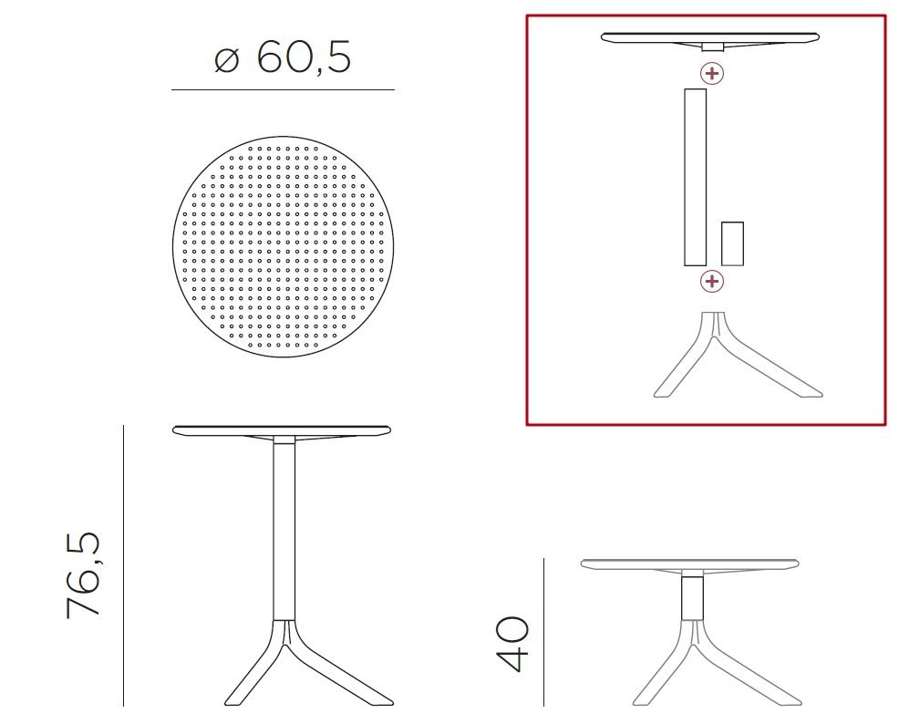Комплект пластиковой мебели Step Darsena