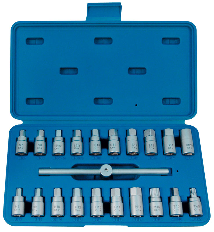 Набор насадок для пробок слива масла, 21 предмет KING TONY 9AR11