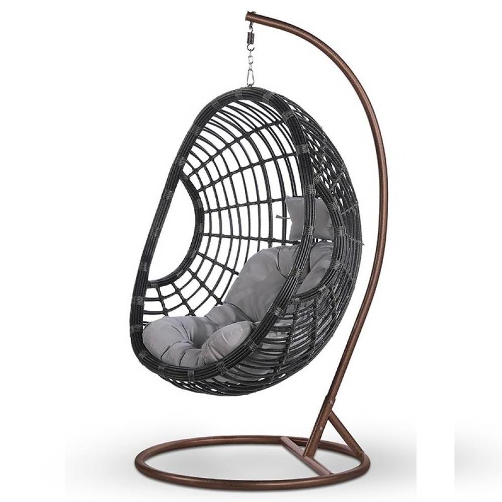 Подвесное кресло из искусственного ротанга AFM-300C Dark Grey