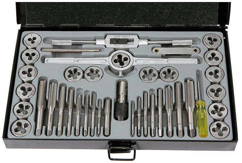 Набор метчиков и плашек для дюймовой резьбы