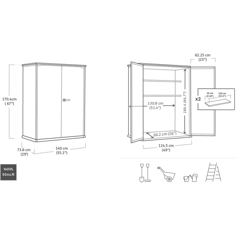 Шкаф для хранения SIGNATURE HIGH STORE STORAGE CABINET