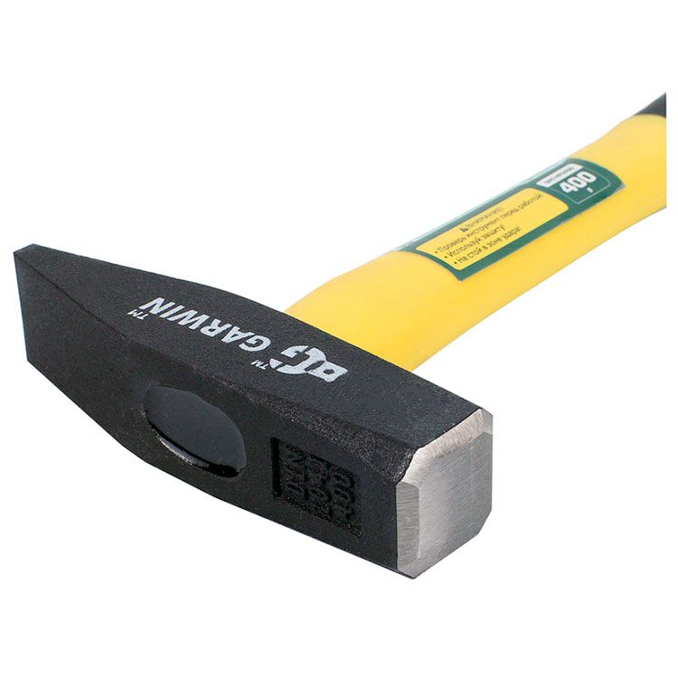 молоток слесарный с фибергласовой рукояткой, 400 г