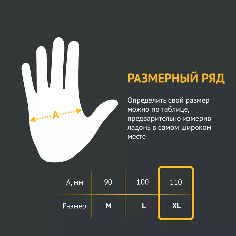 Перчатки Tenacity нитриловые высокопрочные, размер XL (50 пар)