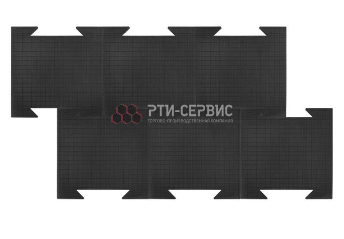 Покрытие резиновое напольное 500х500х25 мм NOKI-2