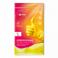 Перчатки хозяйственные латексные. Суперпрочные. Пара. Желтые. Размер L (арт. IT-0742)