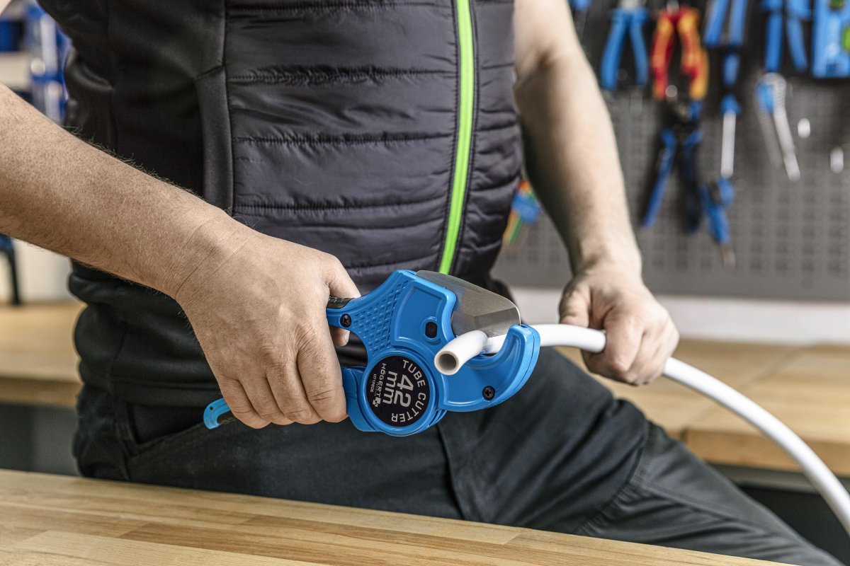 Труборез для пластиковых труб ПВХ, 0-42 мм