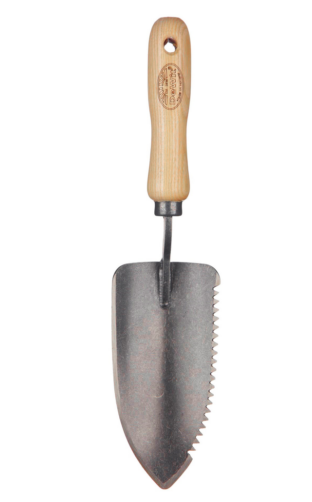 Зазубренный совок "Молодец", рукоятка из ясеня 140мм