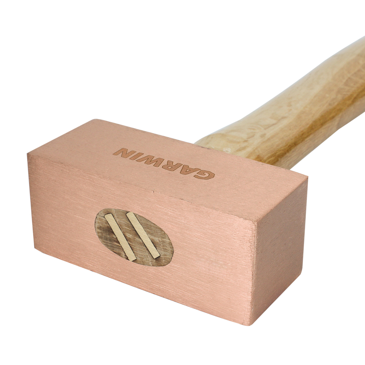 молоток медный с деревянной рукояткой, 250 г