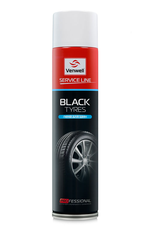Пена для шин Black Tyres 600 мл (аэрозоль)