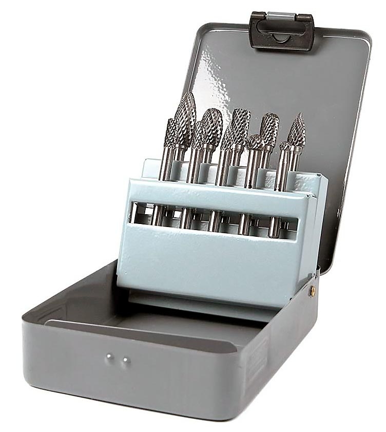 Набор борфрез твердосплавных, 10 предметов