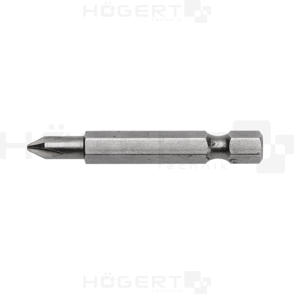 HOEGERT Биты PH2, 50 мм, сталь S2, 5 шт.