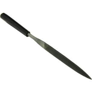 Надфиль плоский остроносый, насечка №0, общая длина 160 мм