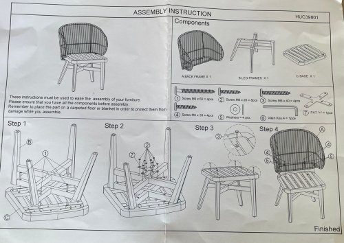 Комплект деревянной мебели Mali