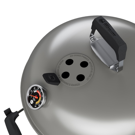 Гриль угольный Teriberka 57 Slow 'N Sear Platinum Grey Premium