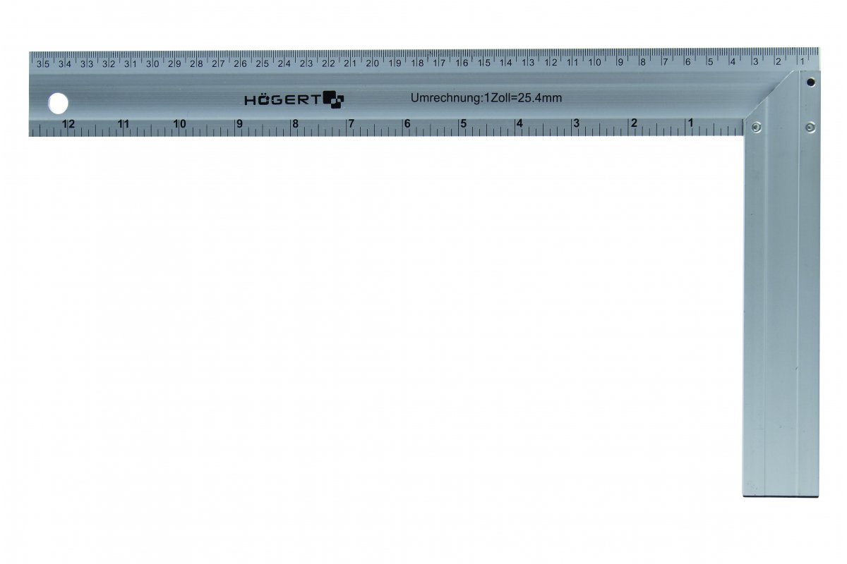 Угольник столярный алюминиевый 450х190 мм