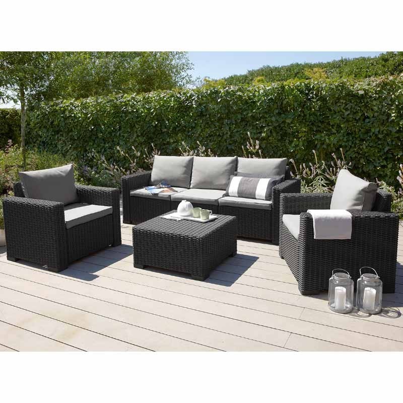 Комплект уличной мебели с тройным диваном CALIFORNIA 3 SEATER SET