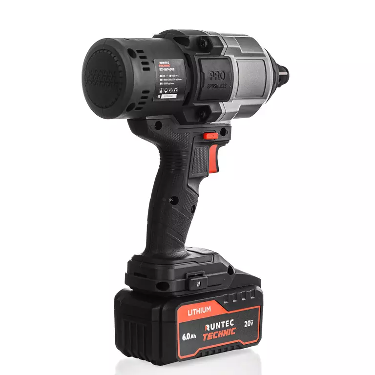 Гайковерт ударный аккумуляторный RUNTEC TECHNIC 3/4", 20В, 2*6Ач, 1400Нм