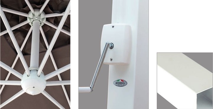 Зонт профессиональный 3х3 м Pompei Braccio