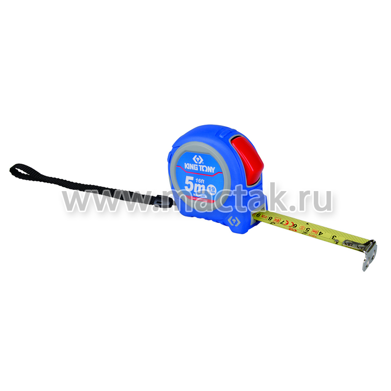 Рулетка измерительная 5 м, магнитный крюк KING TONY 79094-05C1