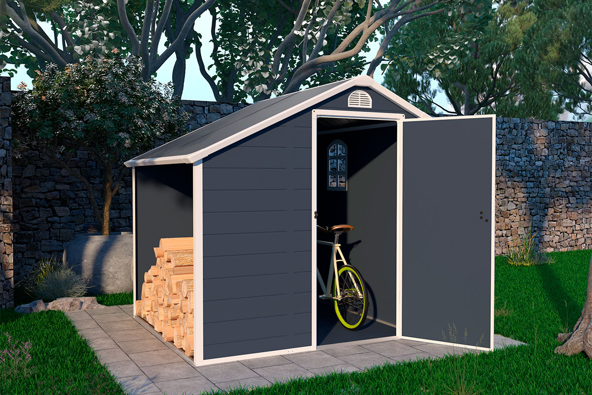 Сарай-дровница пластиковый Black Fox Modernist D 3,4м2