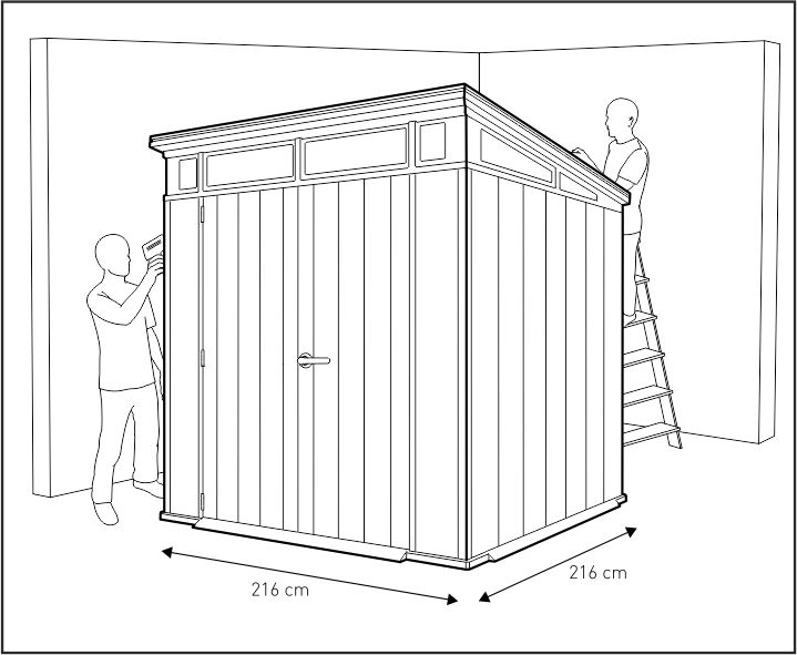 Инновационный сарай из панелей DUOTECH Artisan 7×7