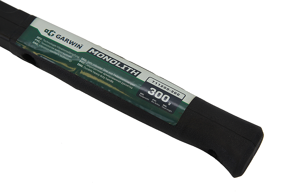 молоток garwin monolith, обрезиненная рукоятка, 300 г