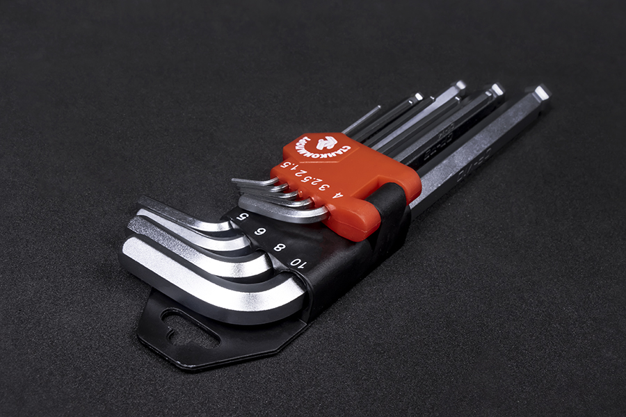 Набор шестигранников угловых 9пр. 1,5-10мм