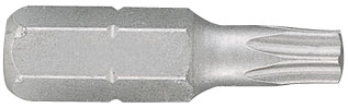 Вставка (бита) торцевая 1/4;, TORX, T27, L = 25 мм KING TONY 102527T