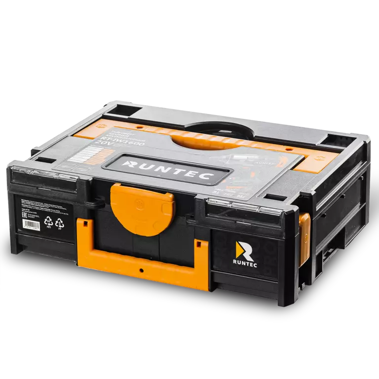 Гайковерт ударный аккумуляторный RUNTEC PRO 3/4", 20В, 2*6Ач, 1600Нм