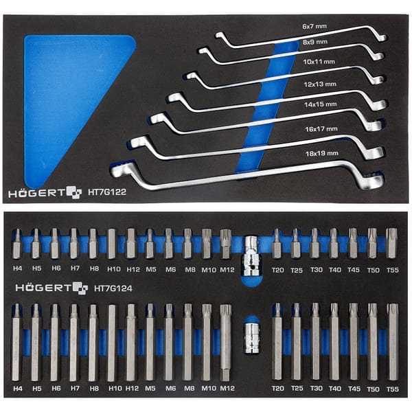 Инструментальная тележка 6 полок c набором инструмента 214 предметов