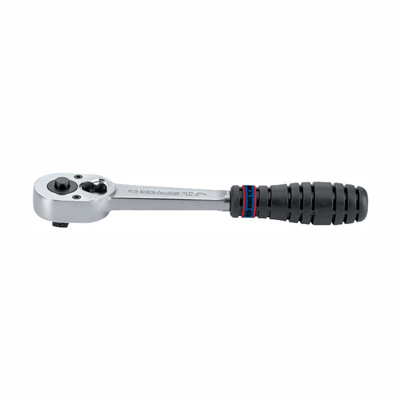 Трещотка 3/8", 200 мм, 32 зубца, флажковая с кнопкой, фиксатор