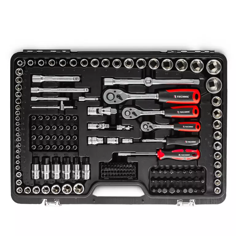 Набор ручных инструментов TECHNIC 216 предметов 1/2", 3/8", 1/4"