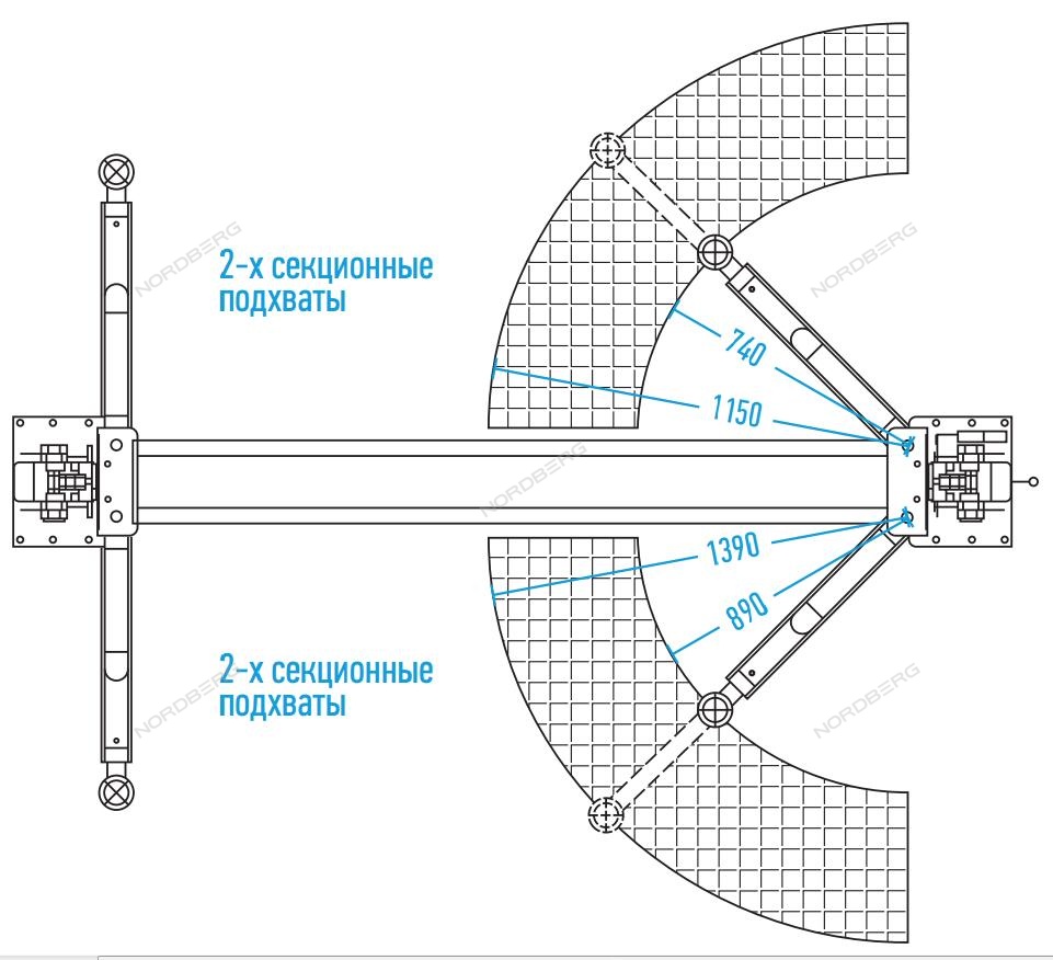 Подъемник 220V с верхней синхронизацией
