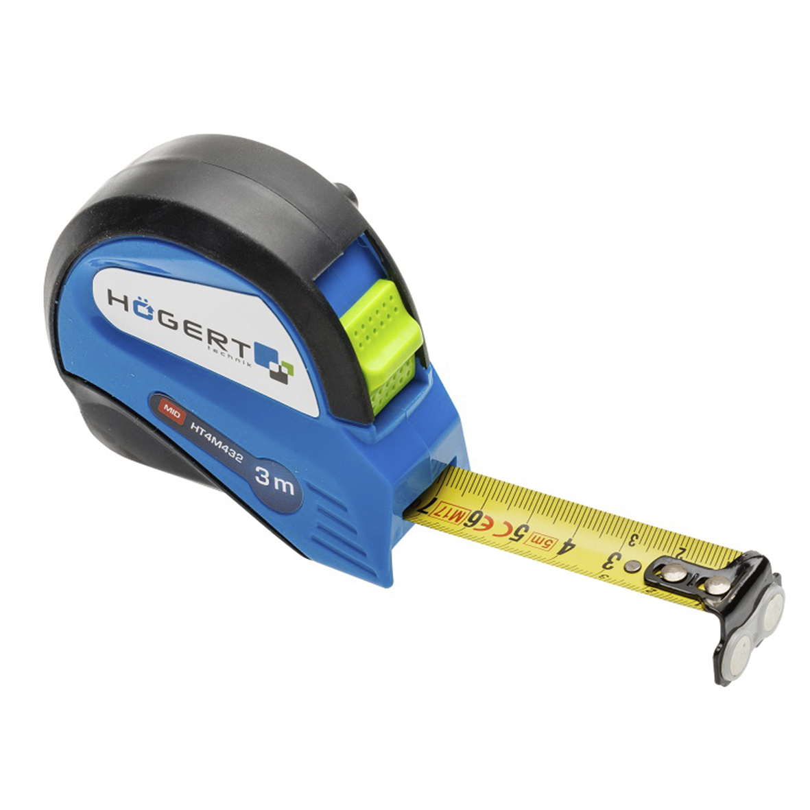 Рулетка 3 м х 16 мм, с магнитом