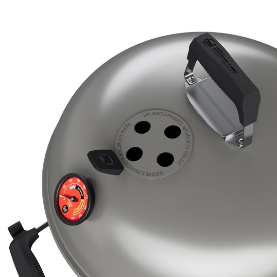 Гриль угольный Teriberka 57 Slow 'N Sear Platinum Grey Premium