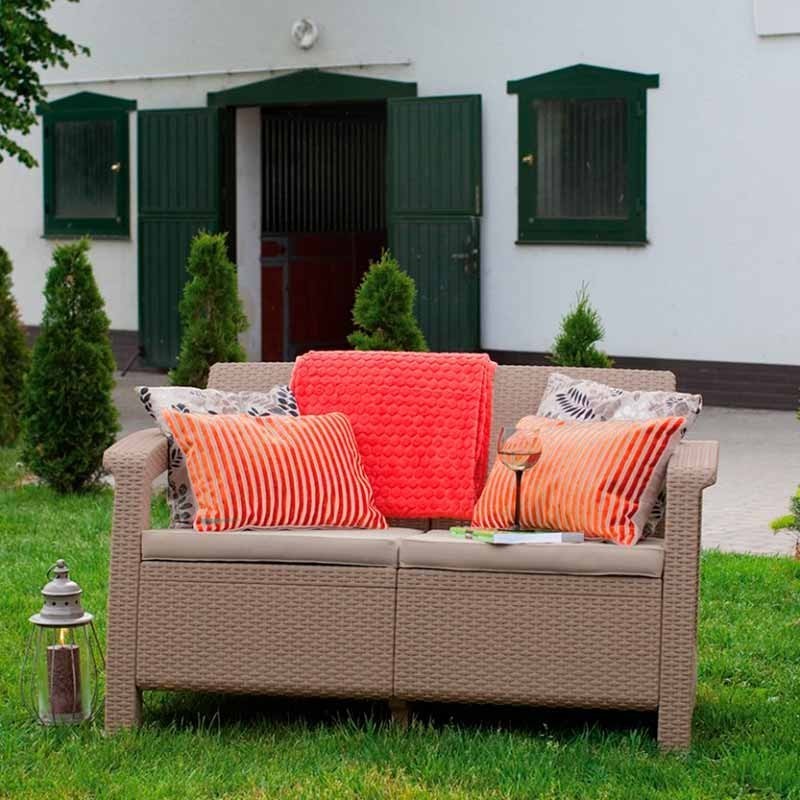 Двойной диван из пластика Corfu Love Seat