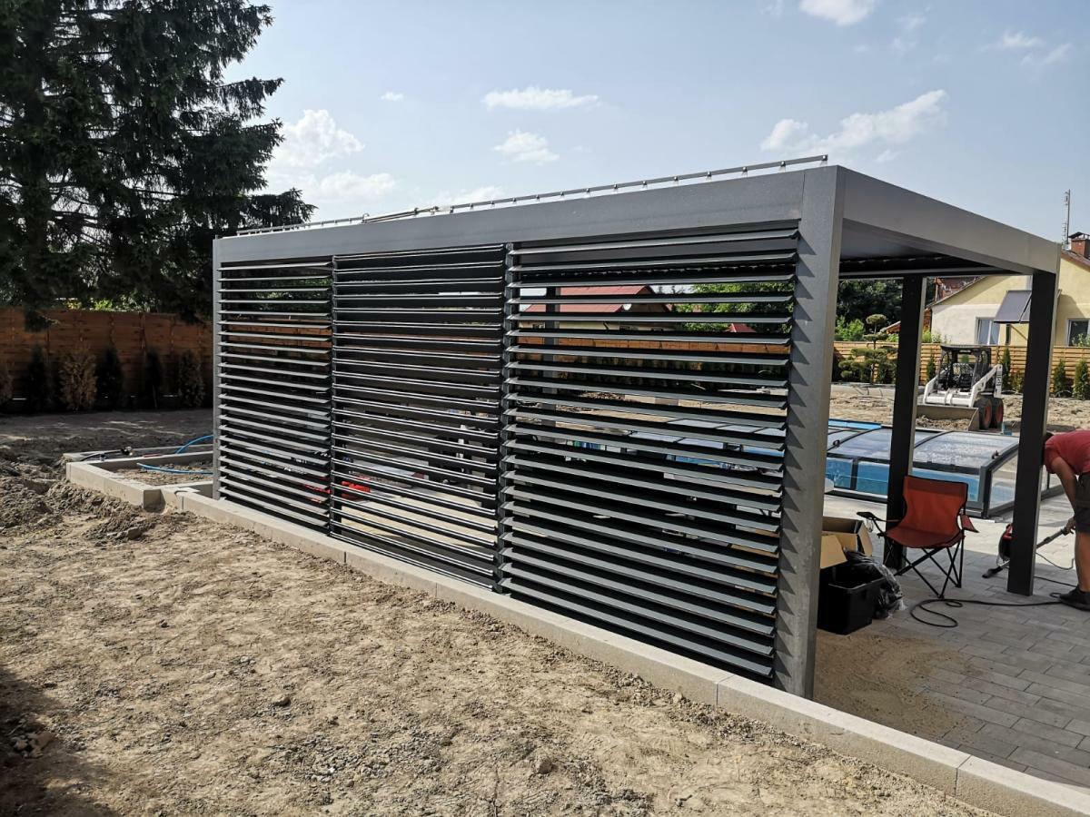 Алюминевая ламель, скошенная, комплект 5шт