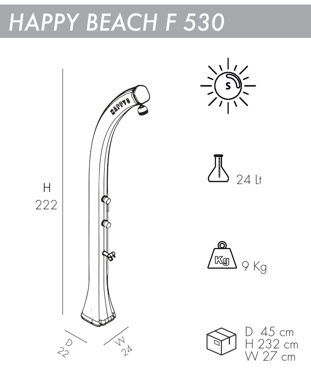 Душ солнечный Happy Beach F 530
