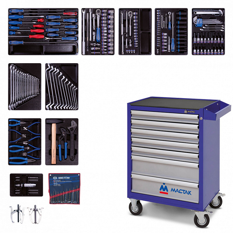 Тележка с набором инструментов 204 предмета